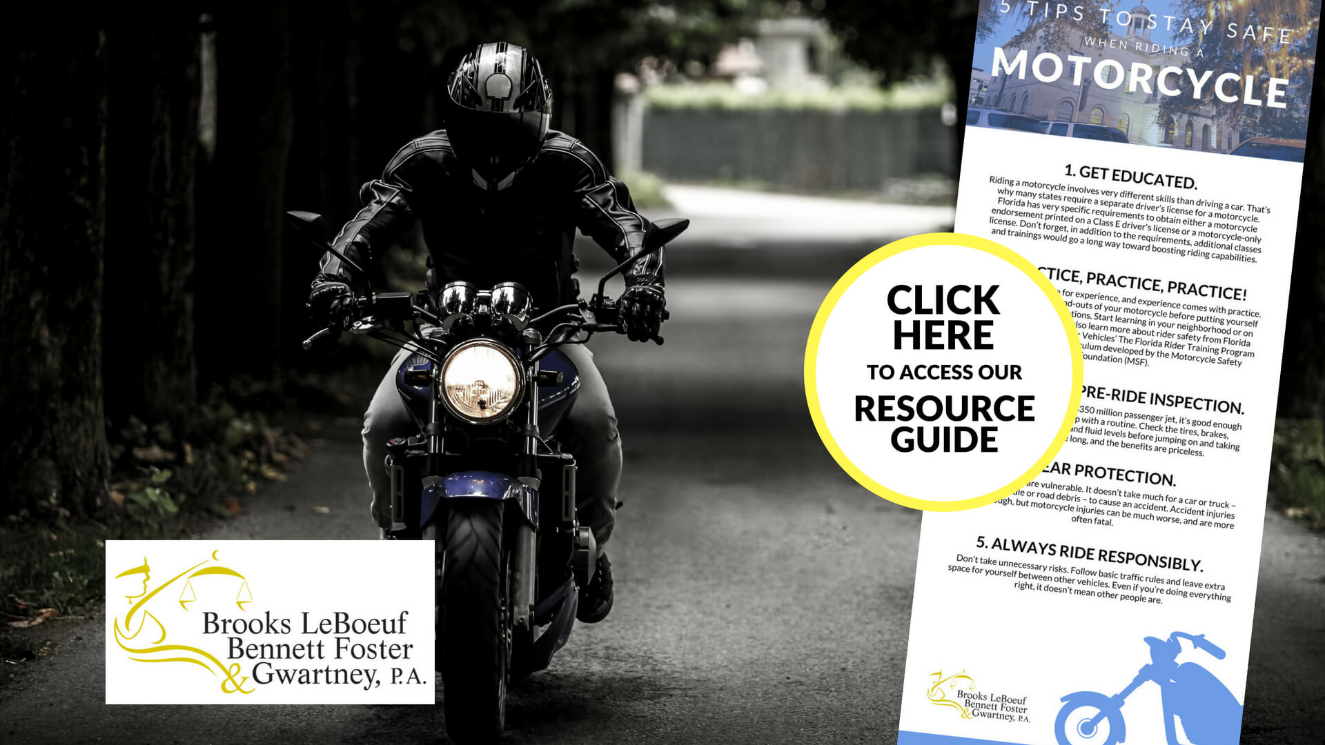 5 Tips to Stay Safe When Riding a Motorcycle