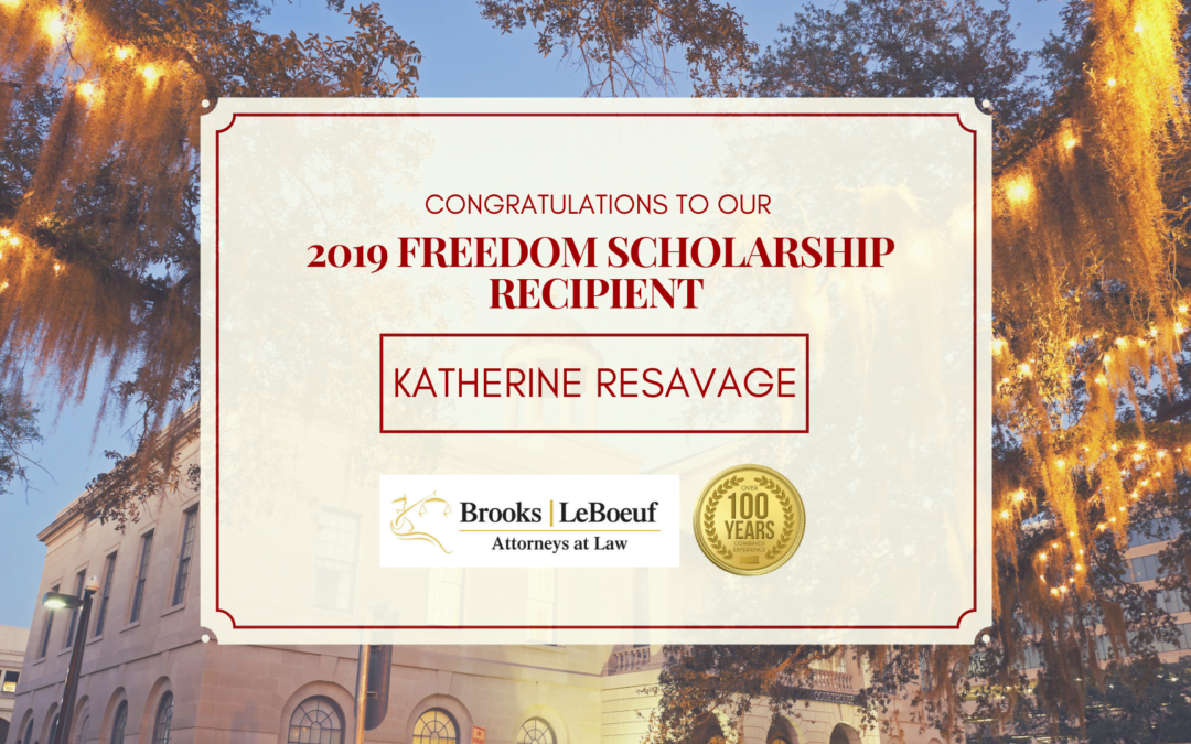 The Recipient of the 2019 Freedom Scholarship
