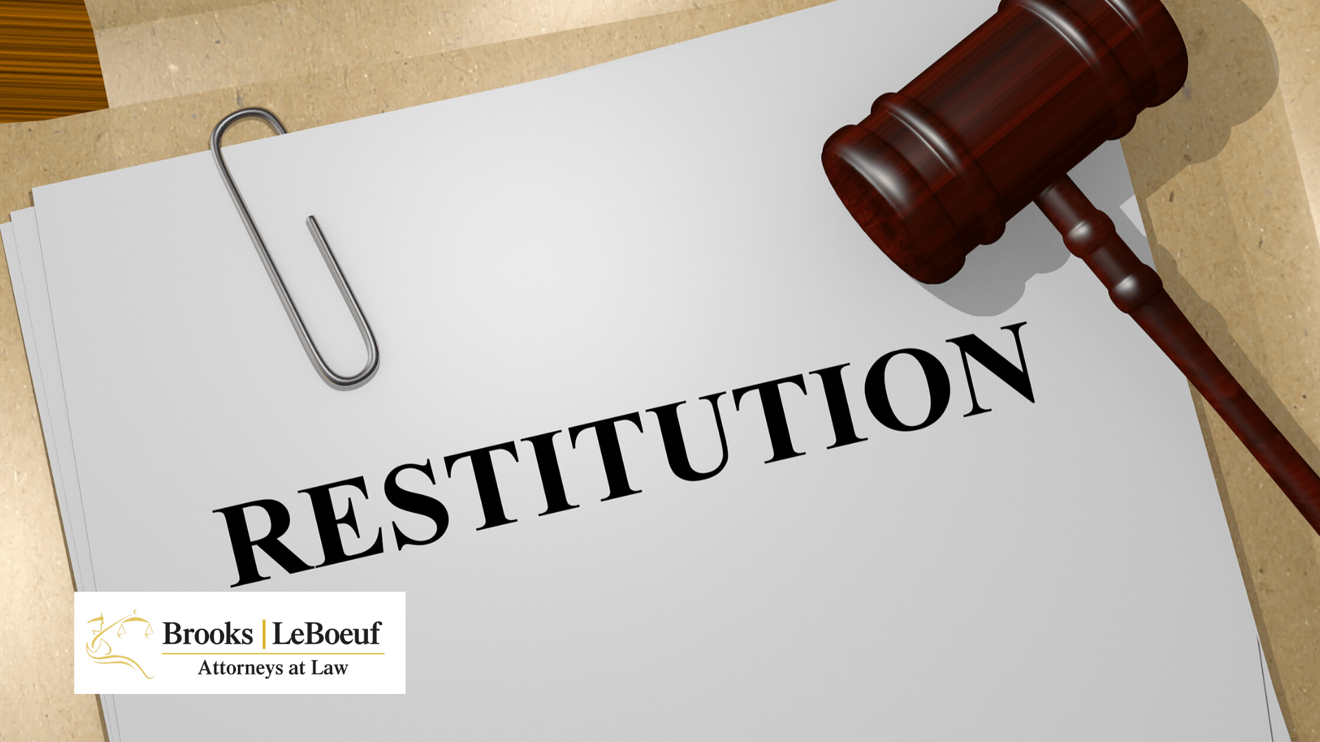 What Is Restitution and What Does It Mean for Crime Victims? - Brooks  LeBoeuf, P.A.
